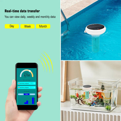 Tuya ZigBee 7 in 1 Chlorine Meter – PH, ORP, TDS, Salinity, Temp, and CL Test for Swimming Pool Water