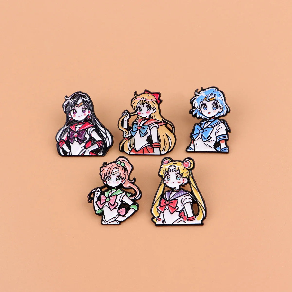 Cartoon Anime Enamel Brooch Pins – Kawaii Metal Badge Jewelry for Clothing & Backpack Gifts