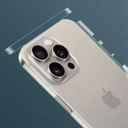 Hydrogel Back Film Screen Protector for iPhone 15 Pro Max & 16 Pro Max – Matte Clear Frame, Protective Film for iPhone 16 Plus