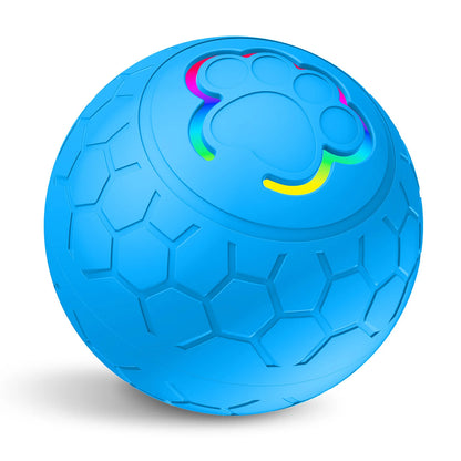 Smart Interactive Pet Ball - USB Automatic Rolling and Bouncing Toy with RGB Lights