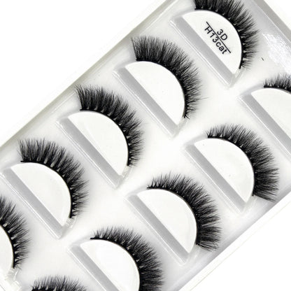 5 Pairs 3D Real Mink False Eyelashes – Soft Natural Look Eyelash Extensions for Makeup & Daily Wear