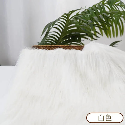 25x45cm Long Hair Faux Fur Fabric — DIY Animal Suit, Doll Hair, Beard Craft Material for Patchwork, Garment Sewing Accessories