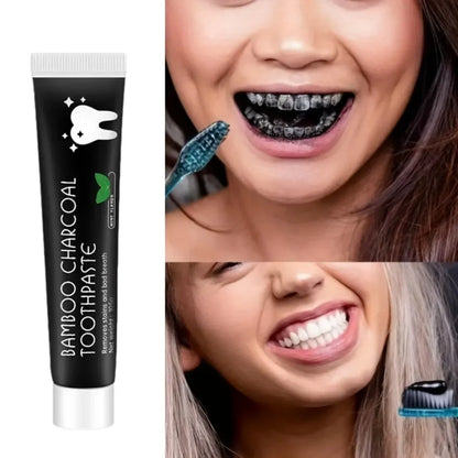 Bamboo Charcoal Toothpaste – Deep Clean, Remove Tooth Stains & Refresh Breath for Healthy Teeth