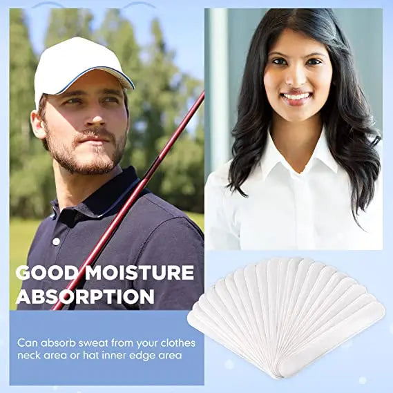 Hat Sweat Absorber Stickers – Summer Cap Liner Bands, Adhesive Sweatband Strips for Visor Hat Size Reduction