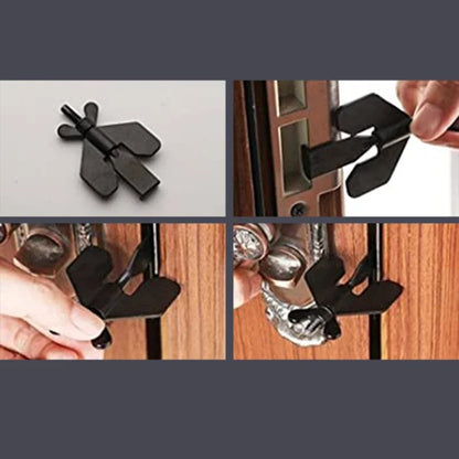 Portable Door Lock - Travel Hotel Privacy Lock for Any Doors - Anti-Theft Door Stopper for Home Security