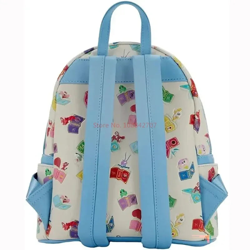 Loungefly Disney Princess Books Classics Bag – Women’s Double Strap Shoulder Purse & Kids Backpack, Perfect Gift for Girls