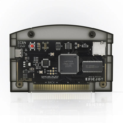 EPICJO SummerCart 64 Open Source N64 Game Card – 700+ Games & 64DD Compatibility, Includes Free 16GB SD Card for Nintendo 64