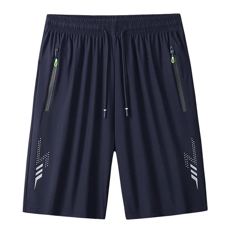Men's Summer Sport Shorts – Cool Running, Gym & Fitness Training Shorts in Black and Gray