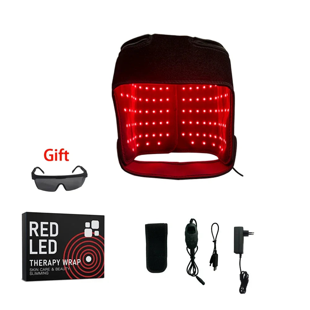 180pcs Red Light Hair Regrowth Cap – 850nm & 660nm Near-Infrared Light for Oil Control, Strengthening Hair Roots & Anti-Hair Loss