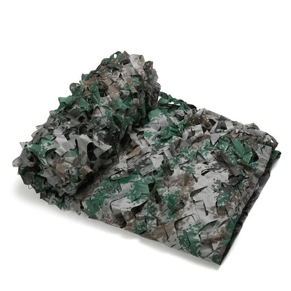 Camouflage Netting - Outdoor Hunting Shade Mesh for Car Tent Awning Camping & Forest Concealment
