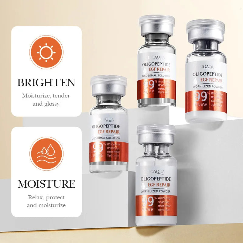 Facial Microneedling Serum Set – Yeast Freeze-Dried Peptides for Pore Shrinkage, Moisturizing, Brightening & Anti-Aging