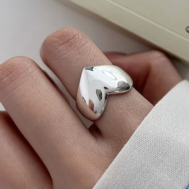 925 Sterling Silver Geometric Ring — BF CLUB Fashion Handmade Ring for Women, Party & Christmas Gift