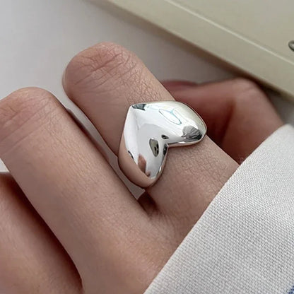 925 Sterling Silver Geometric Ring — BF CLUB Fashion Handmade Ring for Women, Party & Christmas Gift