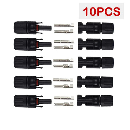 DC Solar Connector Kit 1000V 30A – IP67 Waterproof PV/MC Cable Connectors (5–200 Pcs, 2.5/4/6mm²)