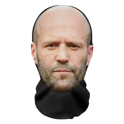 3D Printed Realistic Face Mask - Stretch Mesh Full Head Cosplay Balaclava for Role Play & Hip Hop Costume