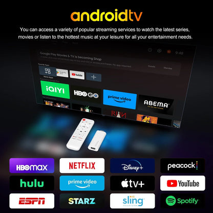 2024 H96 MAX H313 Mini TV Stick — Android 14 Smart TV Box, 2GB/16GB, 4K HD, WiFi6, BT