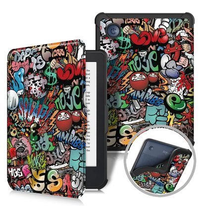 Kobo Clara BW/Clara Colour 2024 Case - 6 Inch Auto Wake Sleep PU Leather Cover, Soft Magnetic Ereader Hoesje N365 N367 Funda
