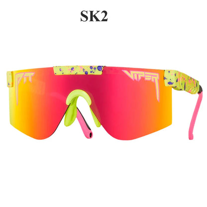 Youth Pit Viper Style Sunglasses – Sporty UV Eyewear for Kids, Teens & Small-Head Adults, Cycling & Driving Shades