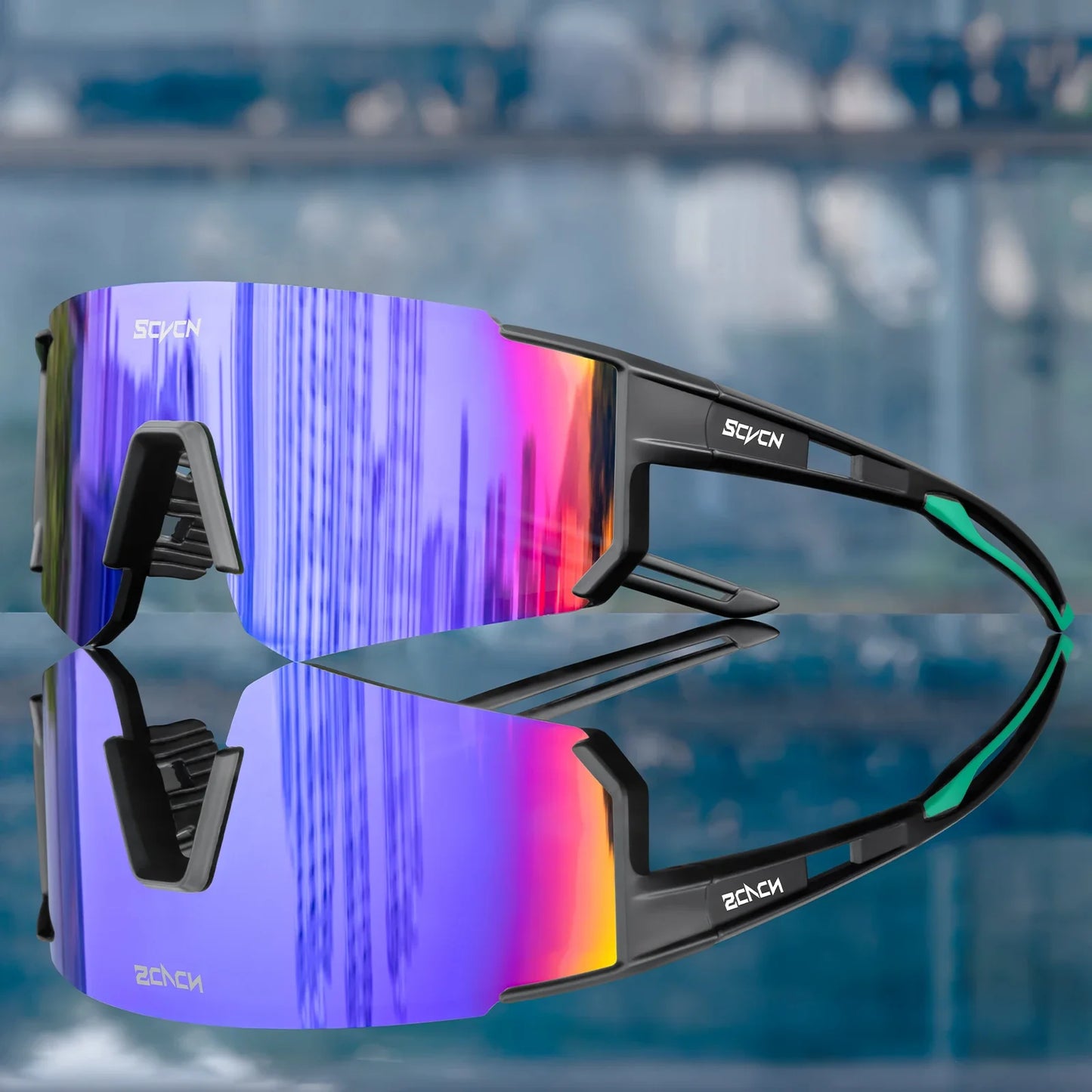 Scvcn UV400 Sports Sunglasses - Fashion Eyewear for Men and Women, Ideal for Biking, Running, Driving and Racing