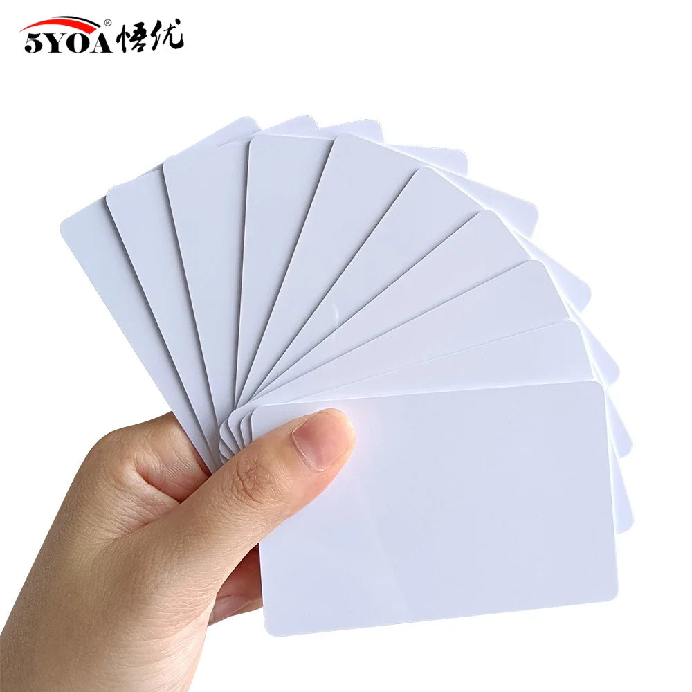 10PCS Rewritable 13.56MHz RFID UID CUID Blank Cards – Cloneable Changeable Smart IC S50 Card Duplicator White Access Cards