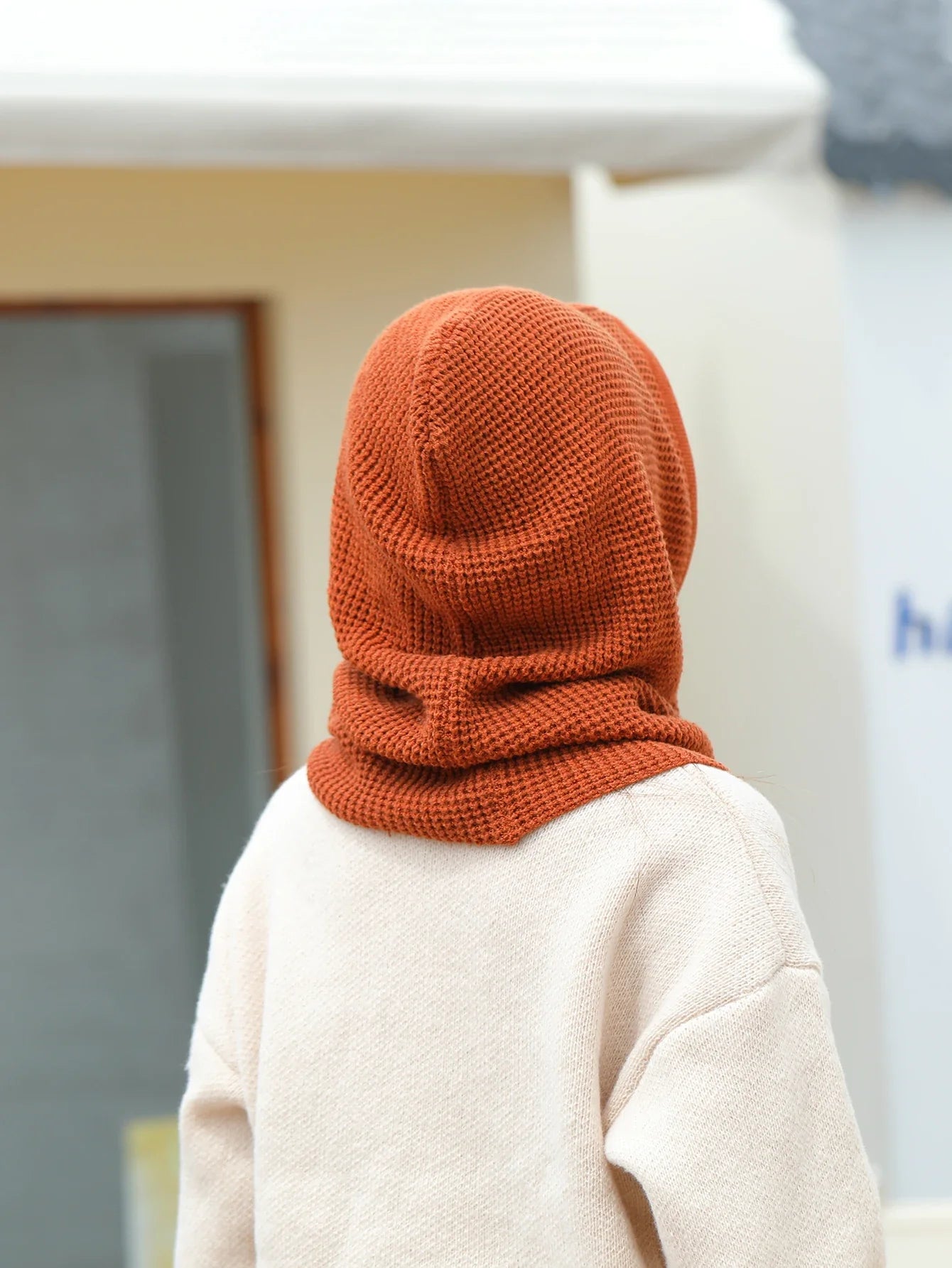 Women’s Winter Beanie Hat with Knit Balaclava – Neck Warmer & Ski Snow Scarf