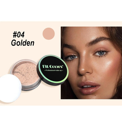 Korean Loose Powder – Full Brightening Concealer, Mineral Face Foundation, Long-Lasting Pressed Compact Makeup Powder