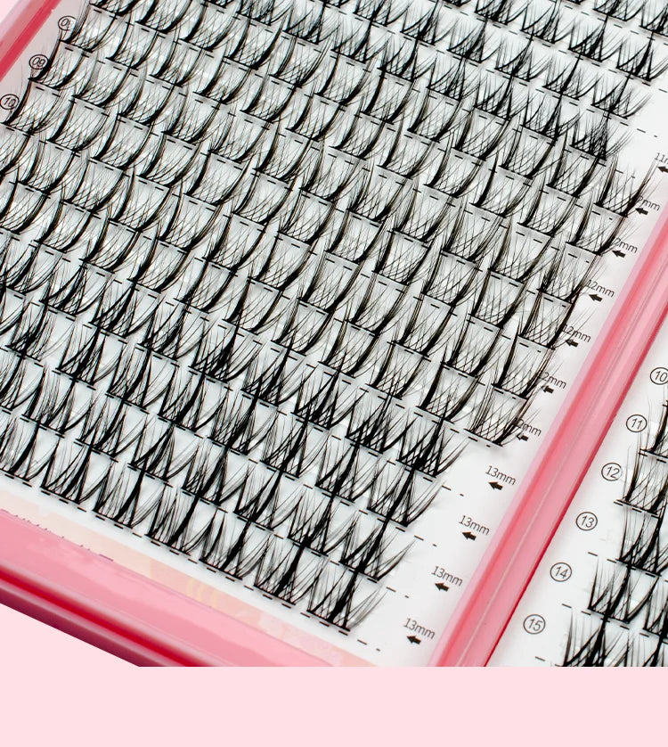 32 Rows Individual Eyelash Extensions – Professional Cluster Lashes for Grafting, Large Capacity by Flowerknow