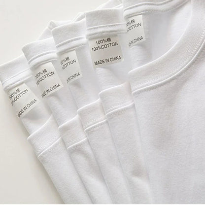 2-Pack Unisex 100% Cotton T-Shirts - Breathable Loose-Fit Short Sleeve Casual Tees
