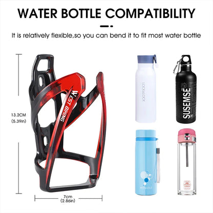WEST BIKING Bicycle Water Bottle Cage – Colorful Gradient Ultralight MTB & Road Bike Bottle Holder, Cycling Bracket