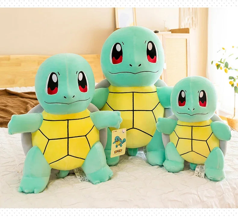 45cm Squirtle Plush Doll – Large Kawaii Pokémon Stuffed Turtle Pillow, Cute Christmas Gift Toy for Boys & Girls