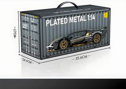 1:14 Technical Racing Sport Car Model Building Blocks – DIY Supercar Brick Puzzle for Adults & Kids, 1280+ Pieces