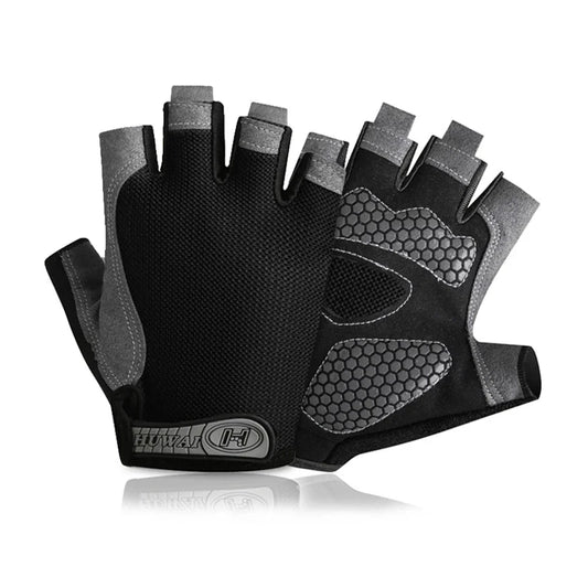 Gym Gloves – Fitness Training Fingerless Gloves for Men and Women – Anti-Slip, Breathable Bodybuilding and Cycling Sports Gloves