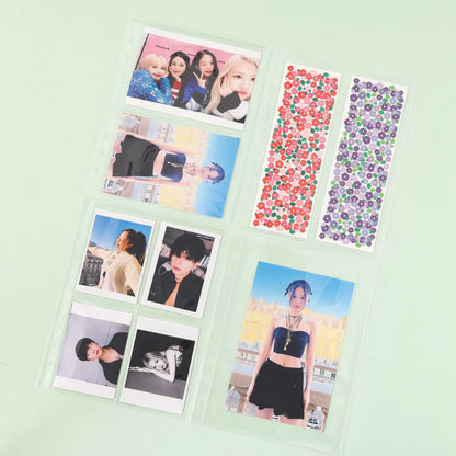 A5/A6/A7 Transparent File Holder Set – 10pcs 6-Hole Loose Leaf PVC Binder for DIY Document Storage