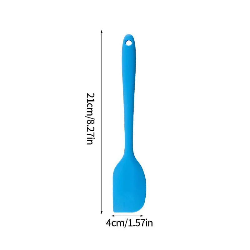 Leeseph 8-Inch Silicone Spatula — Heat-Resistant Non-Stick Cooking Utensil, Small Multicolor Kitchen Tool