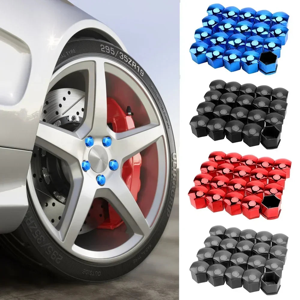 20PCS Car Wheel Nut Caps – Anti-Rust Tire Bolt Covers, 17/19/21mm Hub Protection & Exterior Decoration