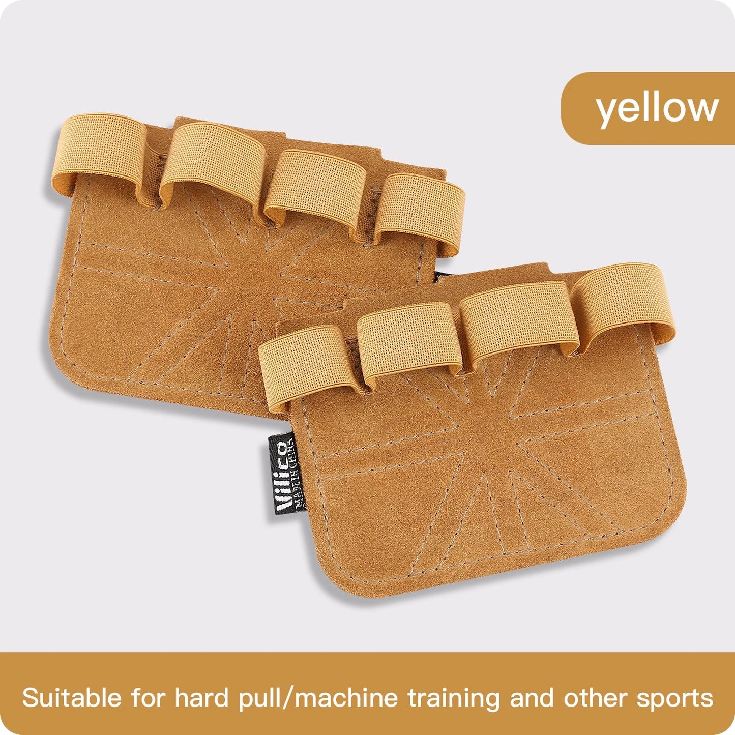 Leather Weightlifting Training Gloves with Palm Protection for Men & Women – Gym Workout, Pull Ups & Fitness Grips