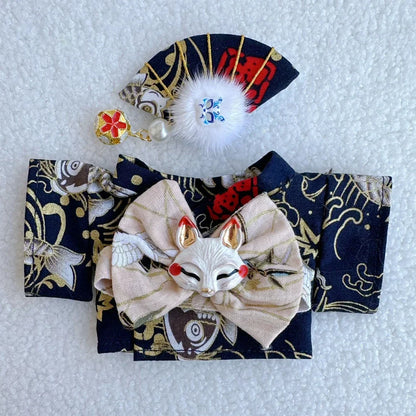 17cm Labubu V1-V3 Doll Clothes – Traditional Kimono Outfit Accessories, Fashion Gift