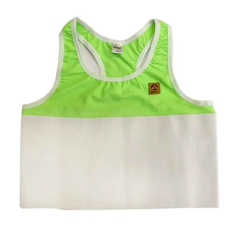 Quick-Dry Pullover Chest Binder – Sports Wear Short Vest Corset with Full Bandage Support, Plus Size