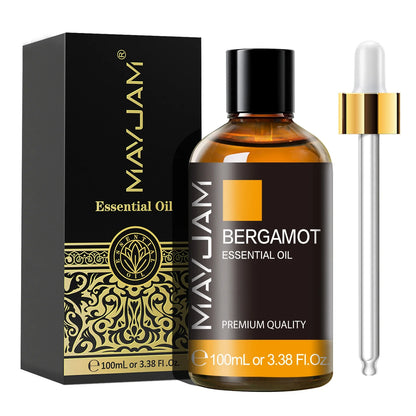 MAYJAM 100ml Essential Oil with Dropper - Sandalwood, Lavender, Eucalyptus & Vanilla for Humidifiers & Candles