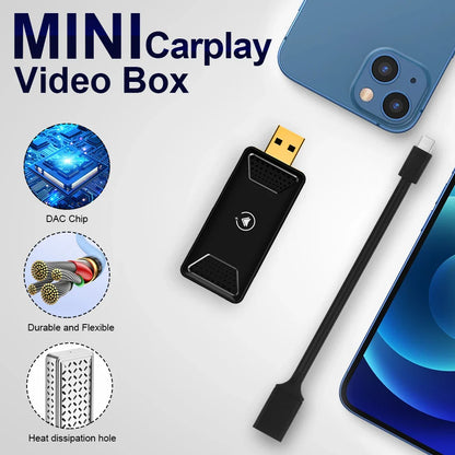 Wireless CarPlay AI Box Adapter – Android Auto, YouTube and Netflix Compatible for Toyota, Mazda, Hyundai, Ford, VW and More