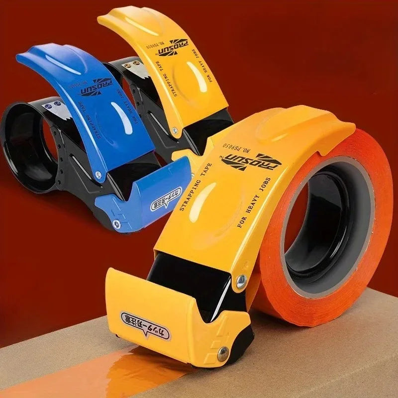 Heavy-Duty Handheld Tape Dispenser - Automatic Cutting & Sealing Box Packaging Tool