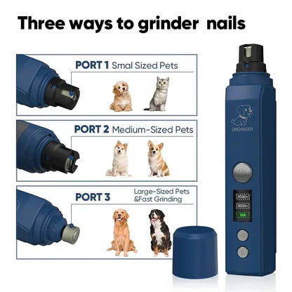 Electric LED Dog Nail Grinder – Painless Pet Nail Clippers for Cats & Dogs, Grooming Tool with Light