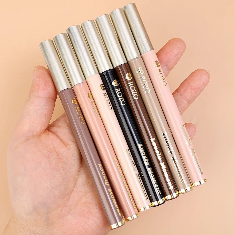 Waterproof Diamond Glitter Champagne Liquid Eyeliner: Black & Brown Eye Liner Pen for Party Makeup - Eye Beauty Essentials
