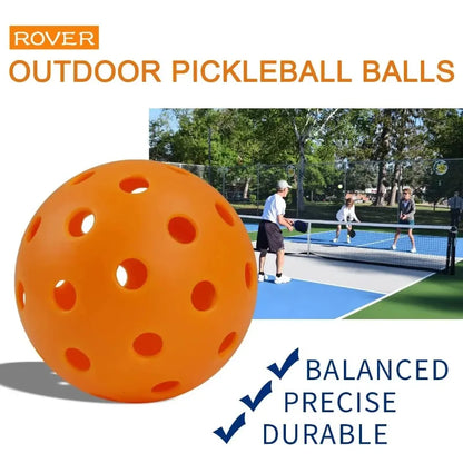 6/12pcs Indoor Pickleball Balls – Colorful & Durable 40-Hole 72mm Training & Practice Balls for Entertainment