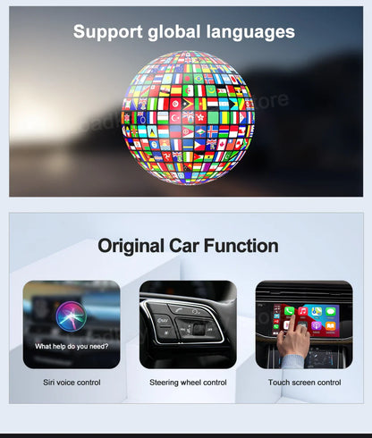 Carlinkit CarPlay AI TV Box Plus — Android 13, 8+128GB, 8-Core QCM6656125, Wireless CarPlay & Android Auto with YouTube, Netflix, 4G LTE