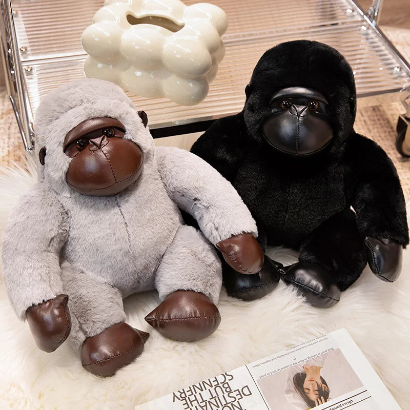 35/50/65cm Big Black Gorilla Plush Toy – Cute Stuffed King Kong Monkey for Birthday Gifts
