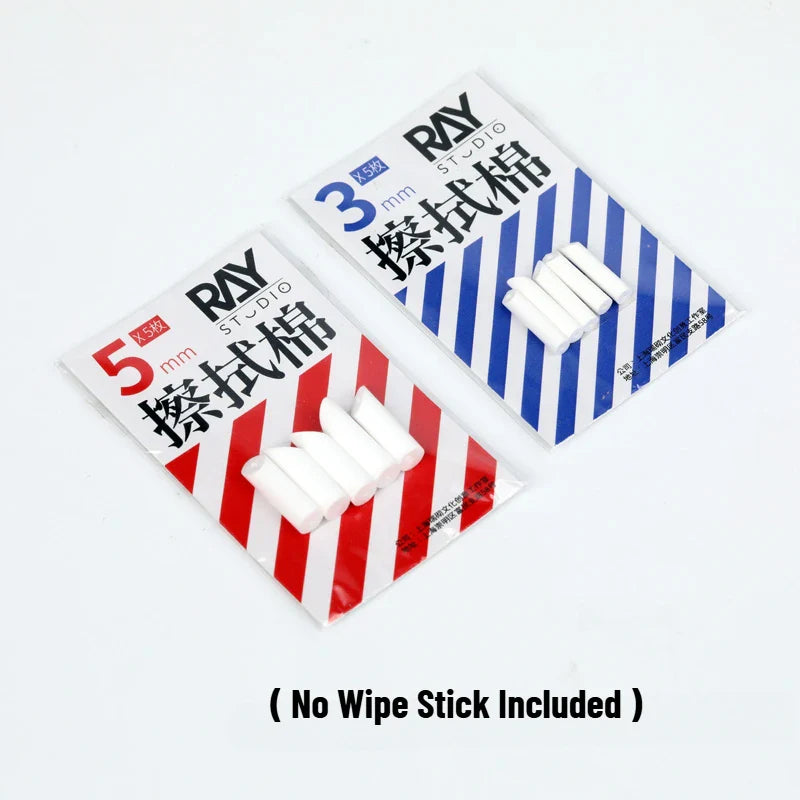 RAY Studio Metal Wiping Stick – Polyester Tip Cleaning Swab for Model Panel Liner Removal, Hobby Detailing & Precision Craft Work