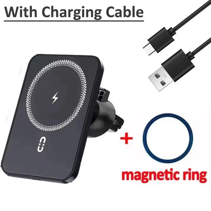 MagSafe Car Air Vent Phone Holder - Magnetic Wireless Charger Mount for iPhone 17 16 15 14 13 12 Pro Max Fast Charging