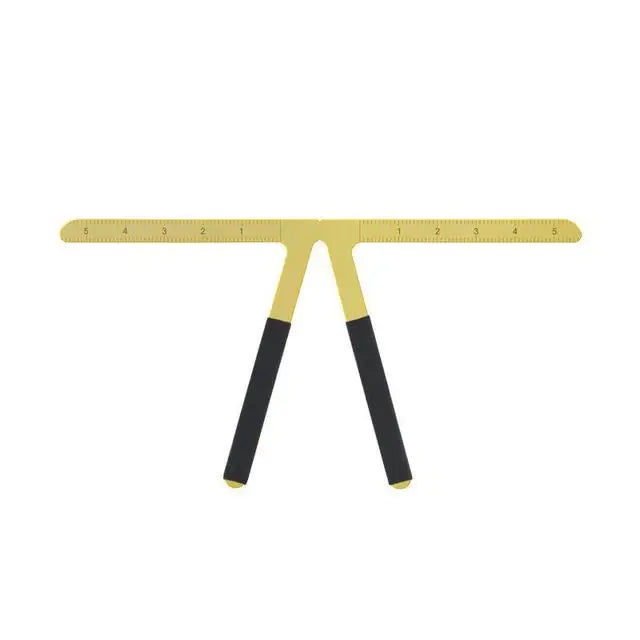 Metal Eyebrow Tattoo Stencil Ruler – Microblading Positioning & Permanent Makeup Measuring Template