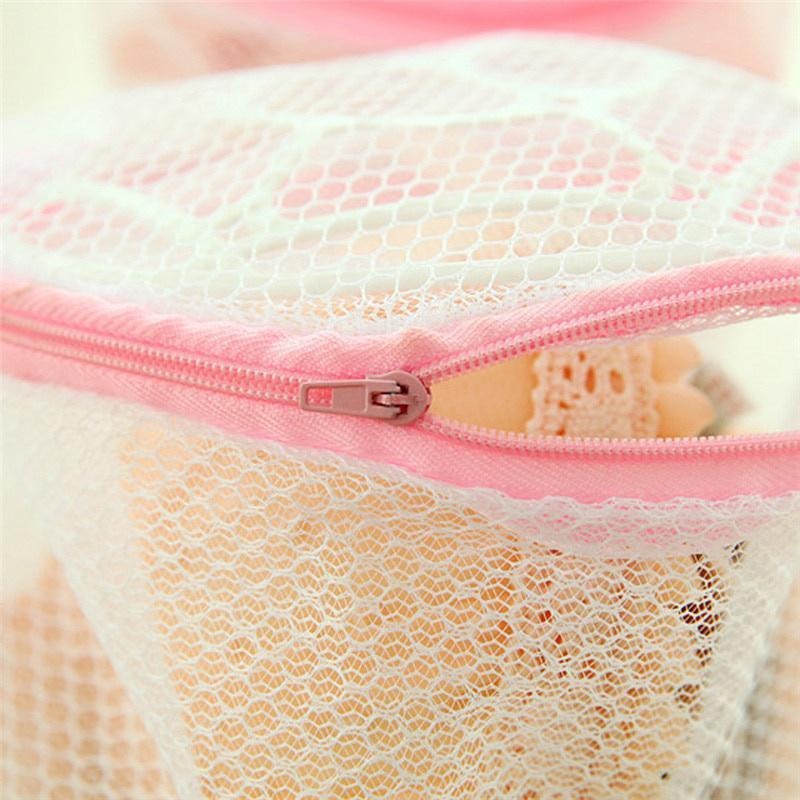 Lingerie & Underwear Mesh Laundry Bag — Zippered Clothing Wash Organizer